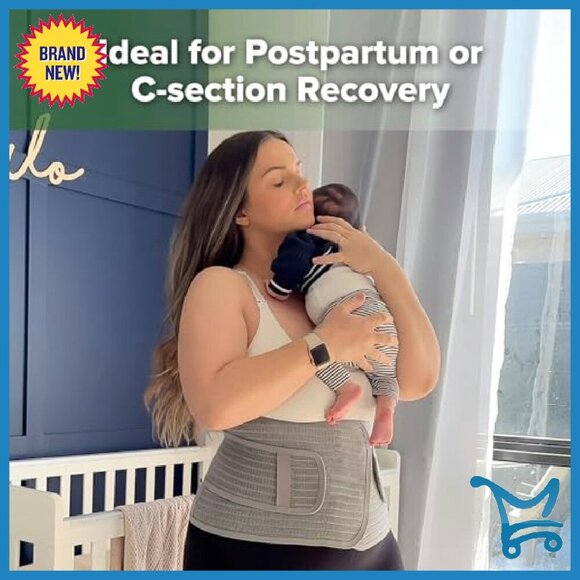 Postpartum Belly Band Support Back Abdomen Natural Delivery Recovery - Picture 3 of 8